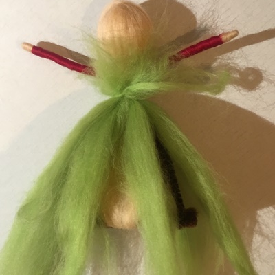 Blog-Inhaltsbild für 'Zarte Fee aus Filz ("Märchenwolle") - Teil 2'