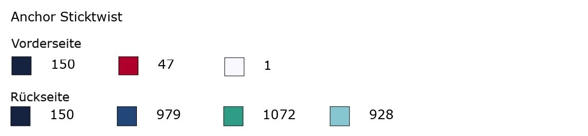 color key biscornu maritime