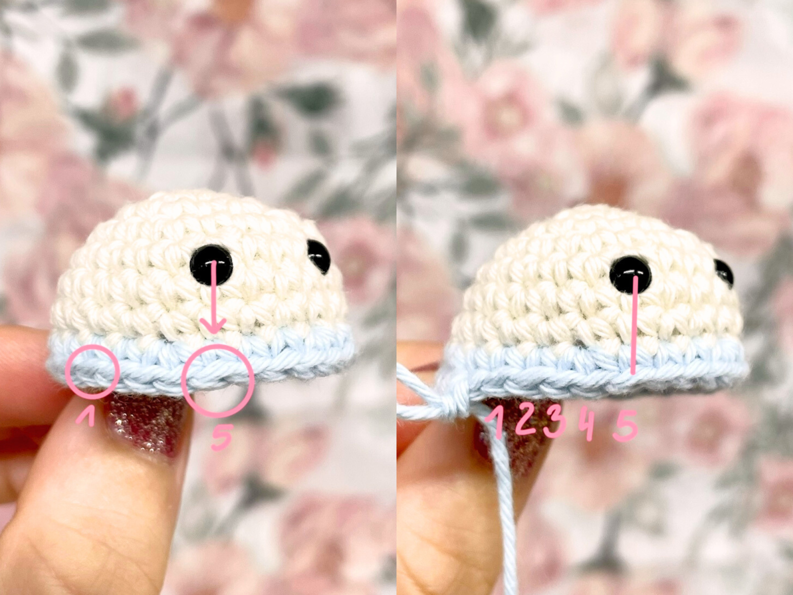 Blog-Inhaltsbild für 'Kostenlose Häkelanleitung – Amigurumi Papagei häkeln'