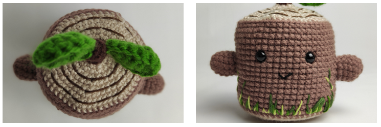 Blog content image for 'Crochet pattern wood stump Stumpy'
