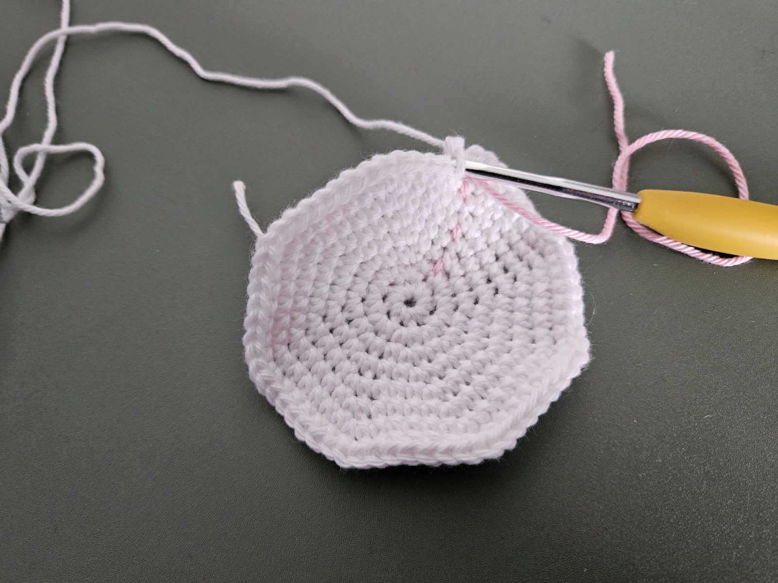 Blog content image for 'Crochet Projects for Mother’s Day #3: Mug Coaster with Tulip or Heart Border'