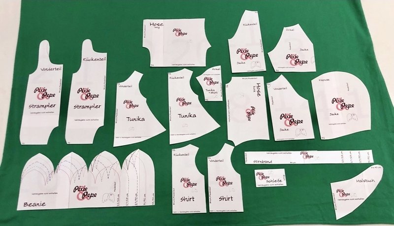 Blog-Inhaltsbild für 'Teil 1 - Meine ersten selbst genähten Puppensachen'