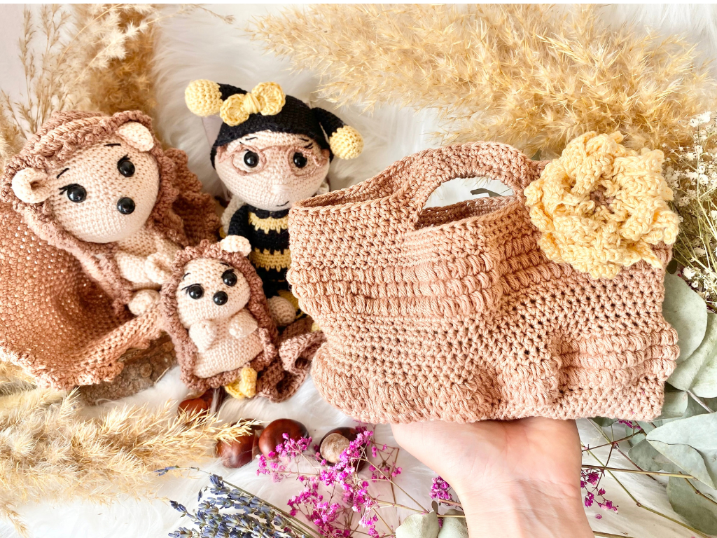 Blog-Inhaltsbild für '17. Herzensdiamanten von Wolldiamant: Taschen häkeln – Platz für kleine Dinge und große Herbstschätze'
