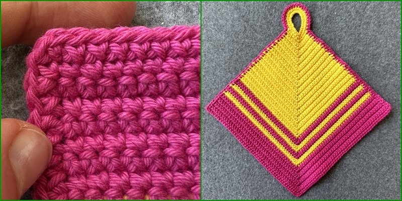 Blog-Inhaltsbild für 'Topflappen häkeln für Anfänger'