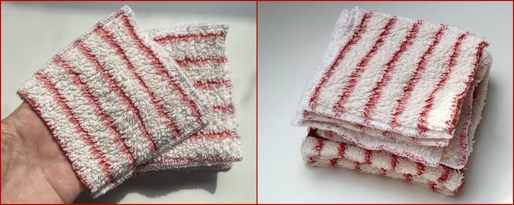 Blog-Inhaltsbild für 'Aus Alt mach Neu: Waschhandschuhe aus altem Bademantel nähen'