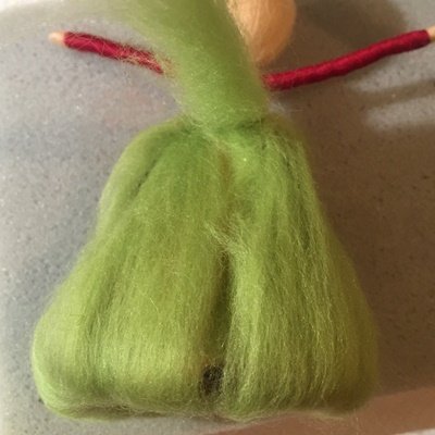 Blog-Inhaltsbild für 'Zarte Fee aus Filz ("Märchenwolle") - Teil 2'