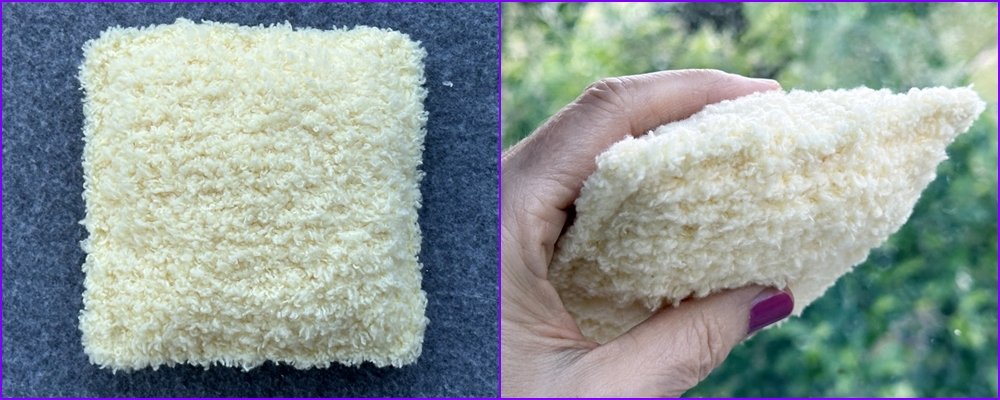 Blog-Inhaltsbild für 'Verspieltes Duftkissen oder Deko aus Garnresten - Kostenlose Häkelanleitung'