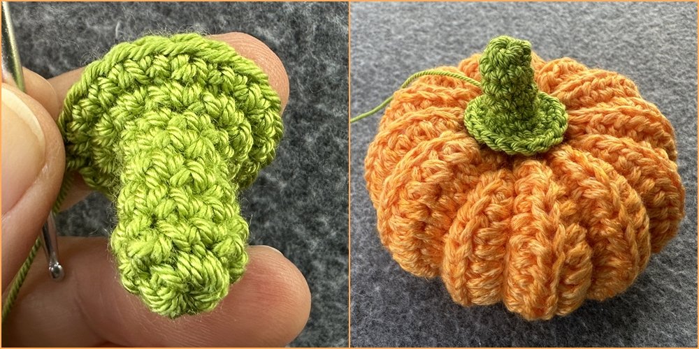 Blog-Inhaltsbild für 'Kleine Kürbisse als Schlüsselanhänger oder Taschenbaumler häkeln'