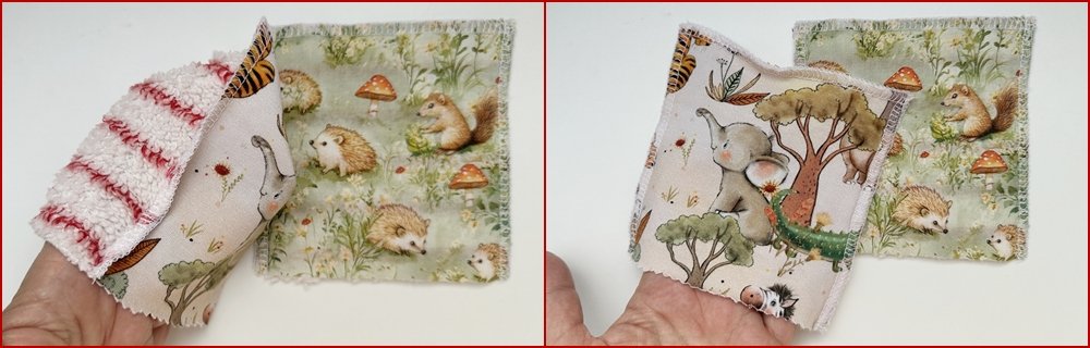 Blog-Inhaltsbild für 'Aus Alt mach Neu: Waschhandschuhe aus altem Bademantel nähen'
