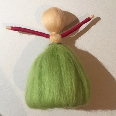 Blog-Inhaltsbild für 'Zarte Fee aus Filz ("Märchenwolle") - Teil 2'