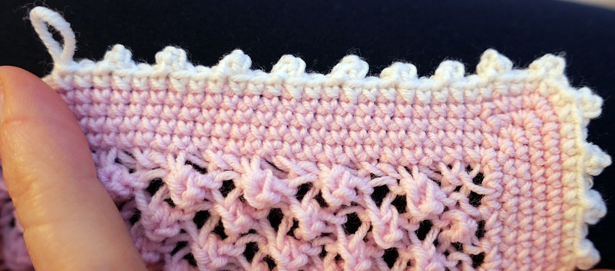Blog-Inhaltsbild für 'Gratis Strickanleitung Decke im Röschenmuster'