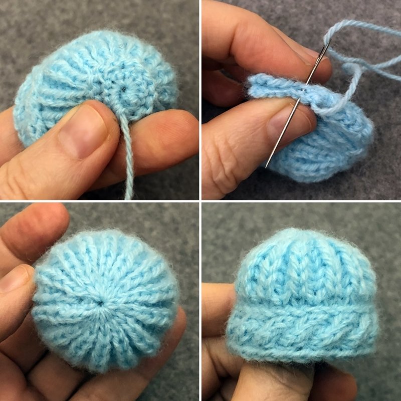 Blog-Inhaltsbild für 'Schal und Mütze für kleine Modepuppen - Kostenlose Strickanleitung'