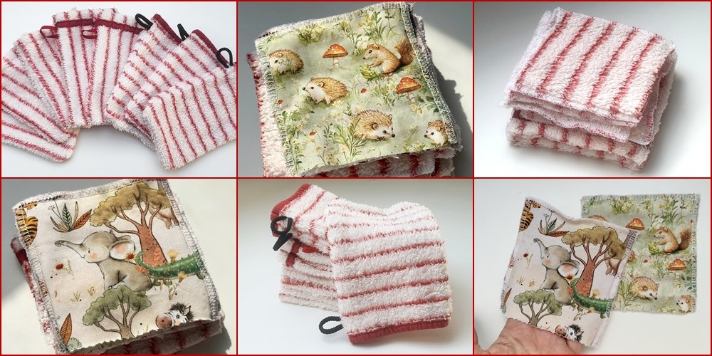 Blog-Inhaltsbild für 'Aus Alt mach Neu: Waschhandschuhe aus altem Bademantel nähen'