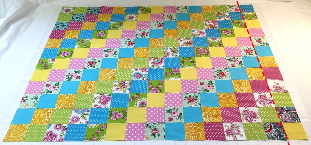 Blog-Inhaltsbild für 'Näh-Workshop Teil 2: Patchwork-Bettdecke für das Puppenbett'
