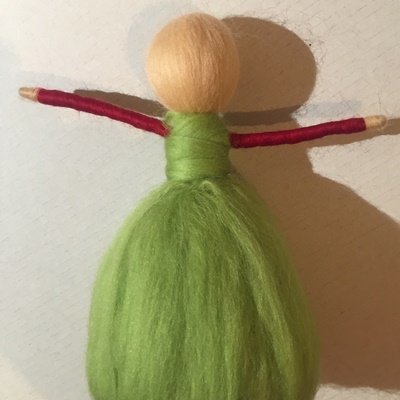 Blog-Inhaltsbild für 'Zarte Fee aus Filz ("Märchenwolle") - Teil 2'