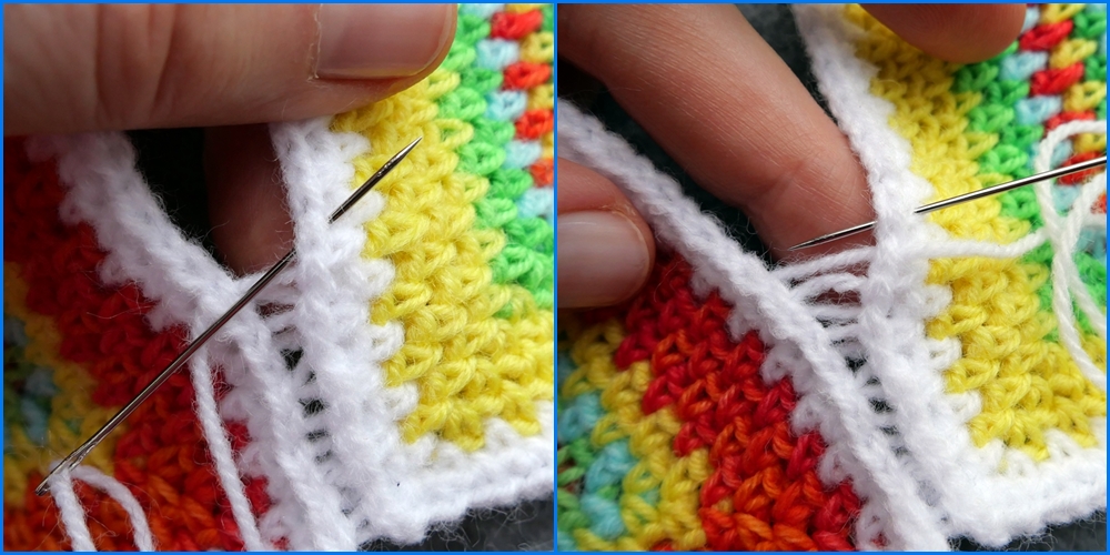 Blog-Inhaltsbild für 'Geniales Häkelmuster von innen nach außen - Kostenlose Häkelanleitung für Tasche'