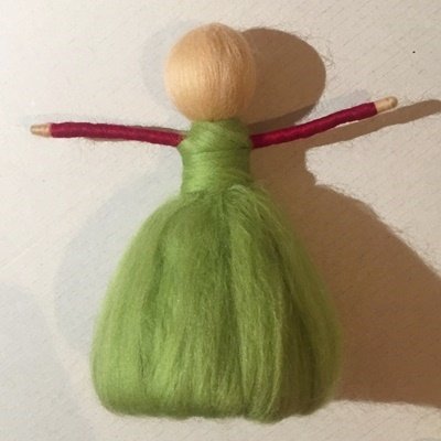 Blog-Inhaltsbild für 'Zarte Fee aus Filz ("Märchenwolle") - Teil 2'