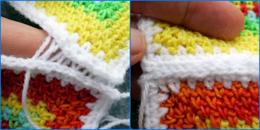 Blog-Inhaltsbild für 'Geniales Häkelmuster von innen nach außen - Kostenlose Häkelanleitung für Tasche'