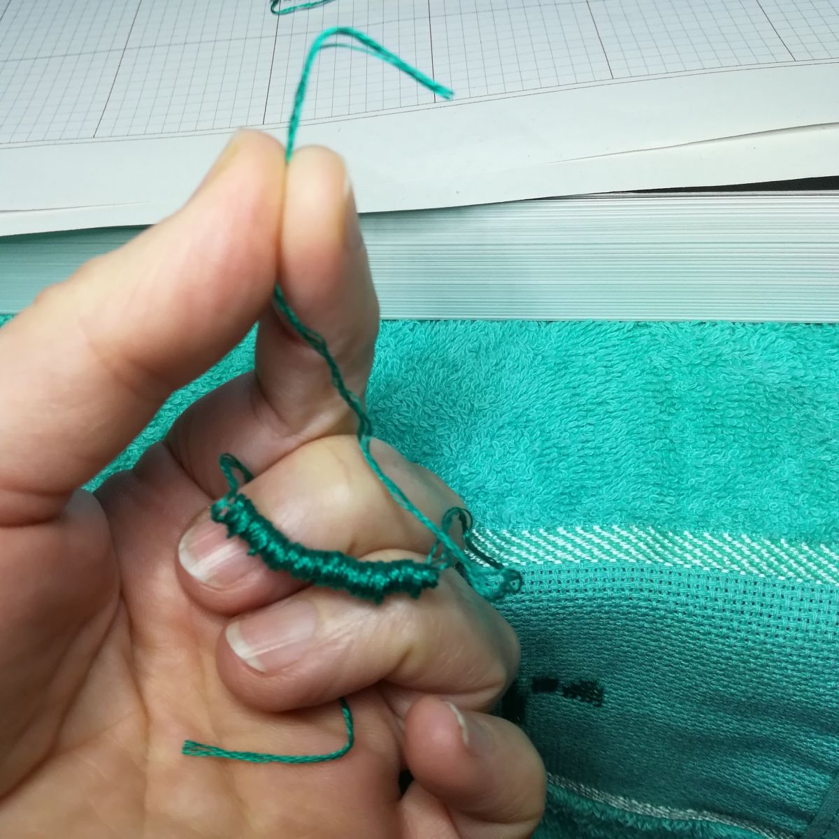 Blog-Inhaltsbild für 'Besticke mit mir ein Lätzchen und lerne dabei den Kreuzstich - Tutorial für Anfänger*innen inkl gratis Stickvorlage "Food Designer" und "Designerin"'