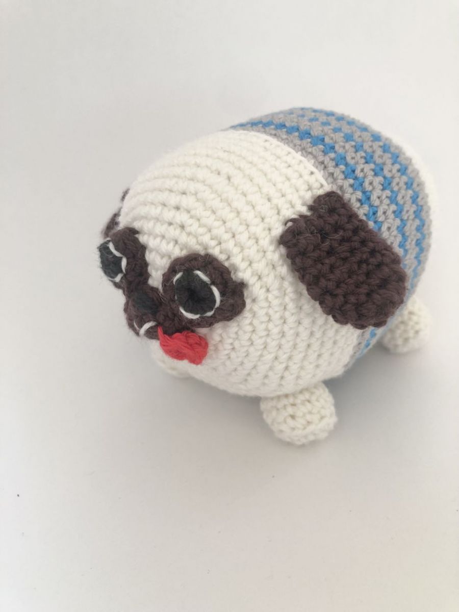 Blog-Inhaltsbild für 'Kostenlose Häkelanleitung Mops'