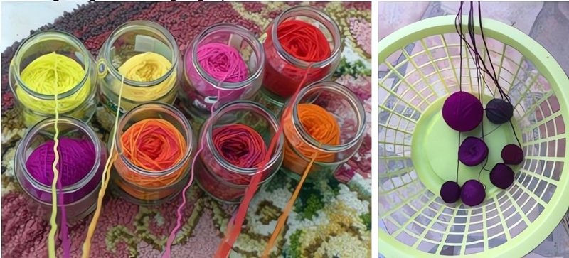 Blog-Inhaltsbild für 'Kostenlose Häkelanleítung Bezug für Sitzball aus Wollresten'