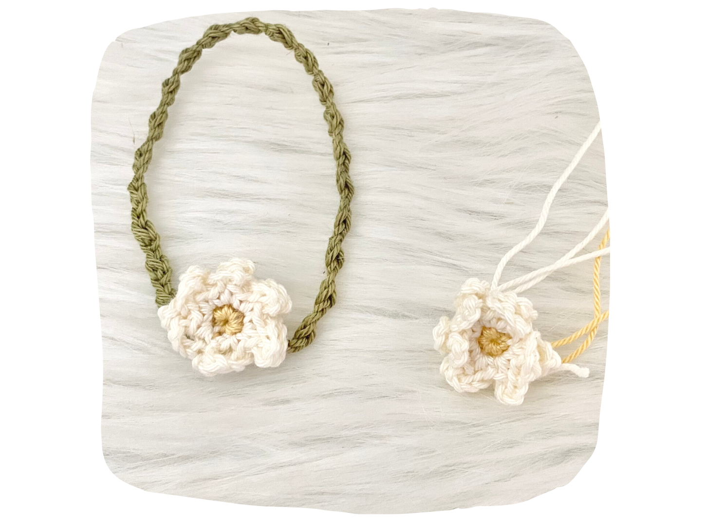 Blog-Inhaltsbild für 'Gänseblümchen, eine kostenlose Häkelanleitung und pädagogische Ideen von Wolldiamant'