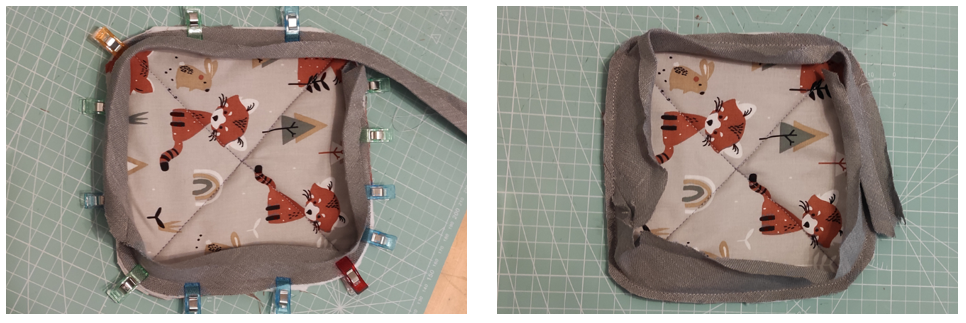 Blog-Inhaltsbild für 'Einfache Topflappen mit Schrägband nähen'