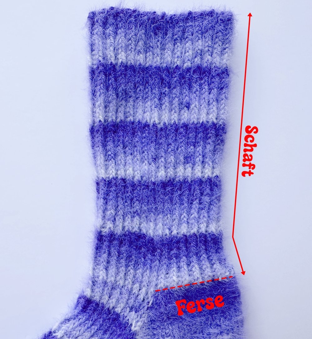 Blog-Inhaltsbild für 'Kuschelweiche Flauschsocken stricken'