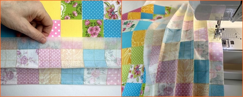 Blog-Inhaltsbild für 'Näh-Workshop Teil 2: Patchwork-Bettdecke für das Puppenbett'