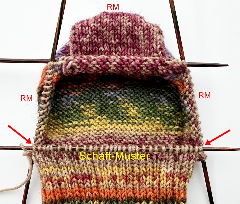 Blog-Inhaltsbild für 'Socken-Workshop Teil 3: Spickel, Fuß und Spitze'