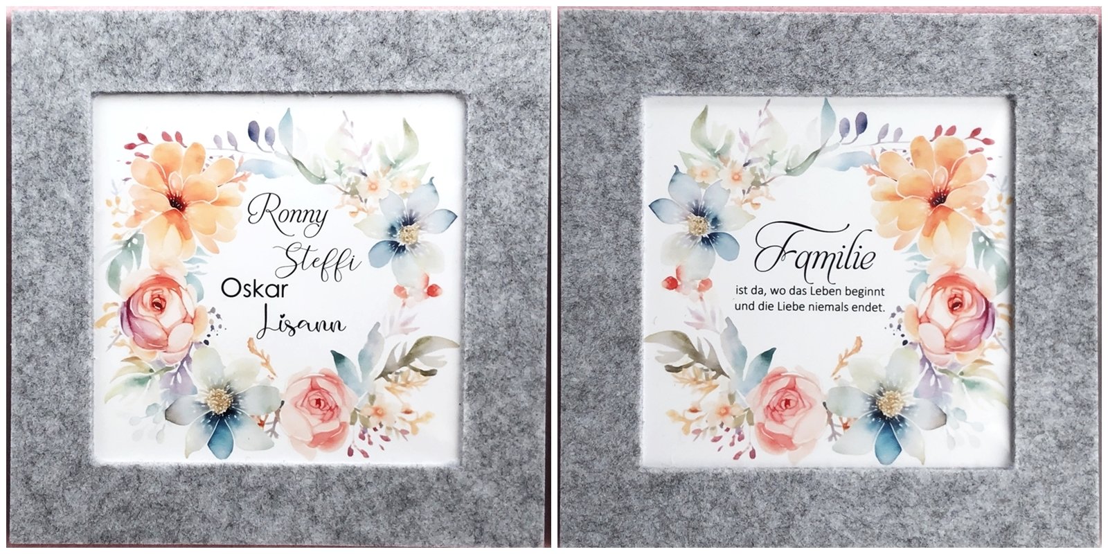 Blog-Inhaltsbild für 'Kostenlose Bastelanleitung: Wechselbilderahmen aus Filz'