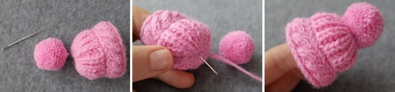 Blog-Inhaltsbild für 'Schal und Mütze für kleine Modepuppen - Kostenlose Strickanleitung'