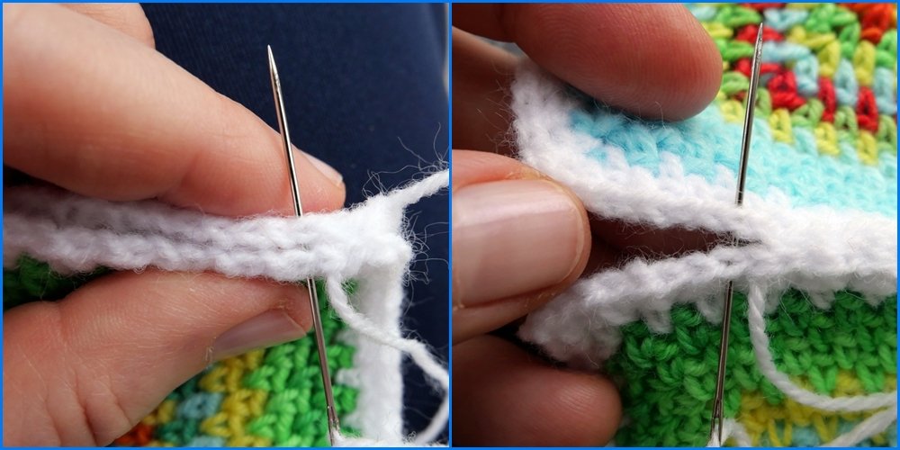 Blog-Inhaltsbild für 'Geniales Häkelmuster von innen nach außen - Kostenlose Häkelanleitung für Tasche'