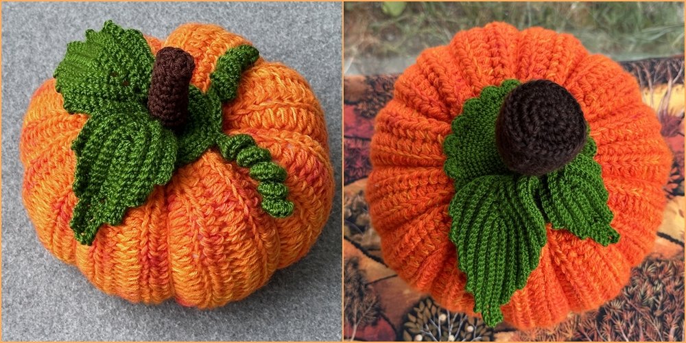 Blog-Inhaltsbild für 'Gehäkelte große Kürbisse als Dekoration'