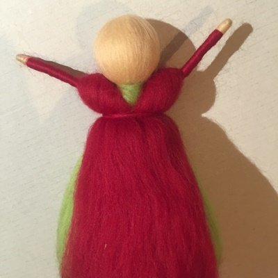 Blog-Inhaltsbild für 'Zarte Fee aus Filz ("Märchenwolle") - Teil 3'