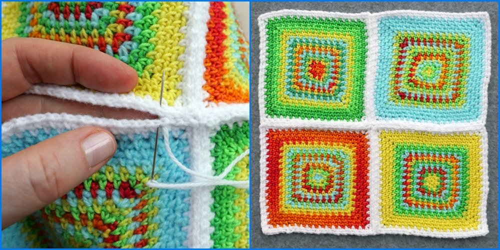 Blog-Inhaltsbild für 'Geniales Häkelmuster von innen nach außen - Kostenlose Häkelanleitung für Tasche'