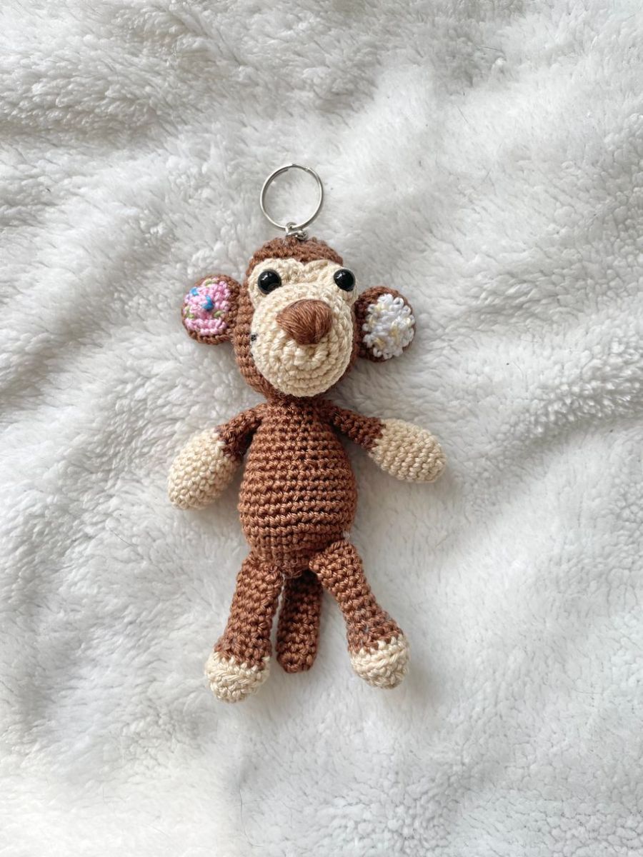 Blog-Inhaltsbild für 'Häkelanleitung – Affe als Schlüsselanhänger'