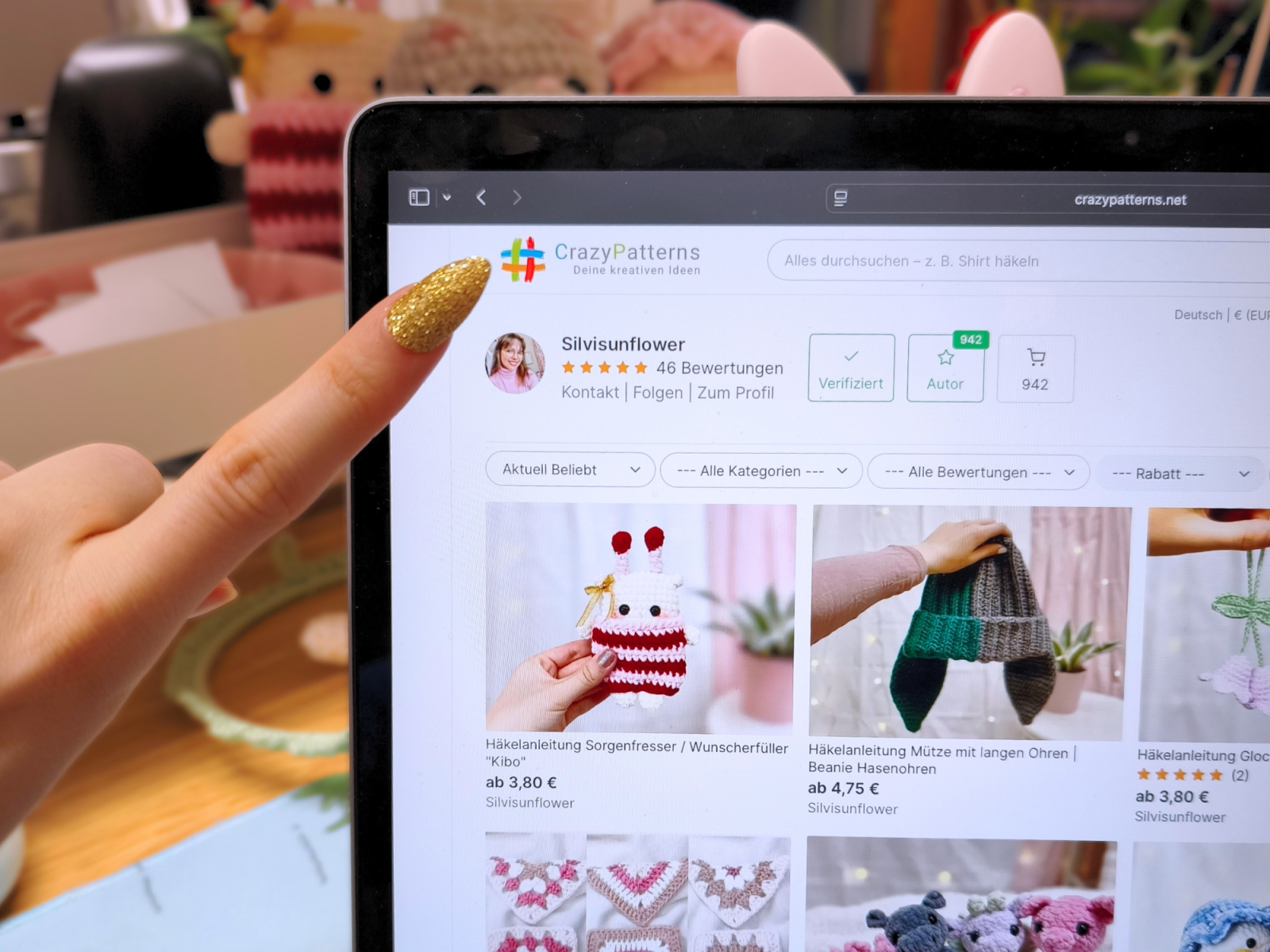 Blog-Inhaltsbild für 'Mit Häkeln Geld verdienen - Möglichkeiten, Realität und meine ehrliche Erfahrung'