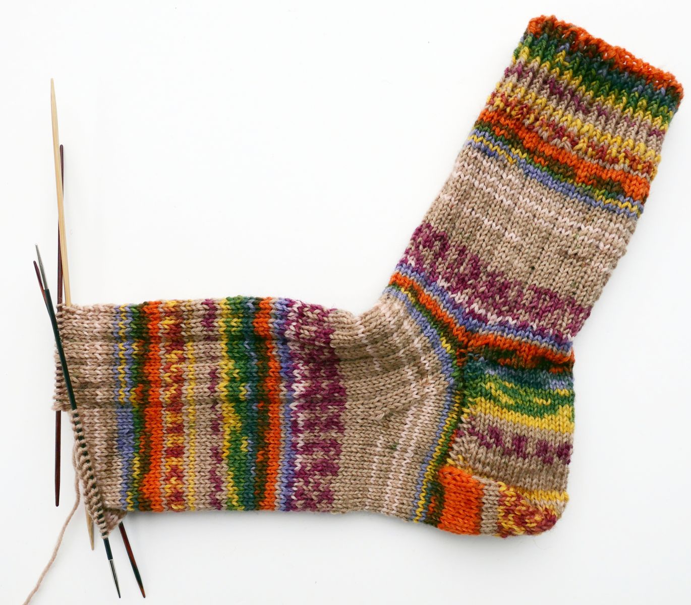 Blog-Inhaltsbild für 'Socken-Workshop Teil 3: Spickel, Fuß und Spitze'