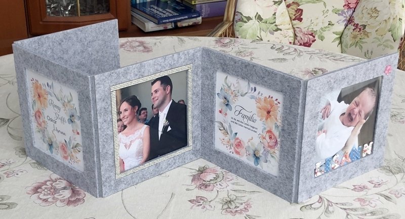 Blog-Inhaltsbild für 'Kostenlose Bastelanleitung: Wechselbilderahmen aus Filz'