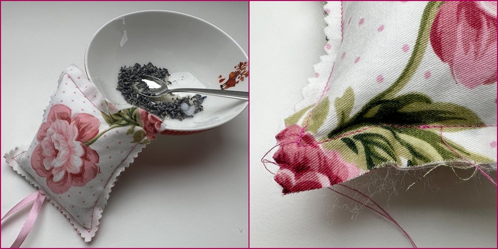 Blog-Inhaltsbild für 'Lavendel-Serie Teil 1: Lavendelsäckchen und -kissen in verschiedenen Varianten nähen'