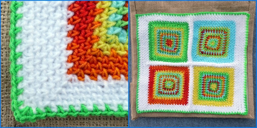 Blog-Inhaltsbild für 'Geniales Häkelmuster von innen nach außen - Kostenlose Häkelanleitung für Tasche'