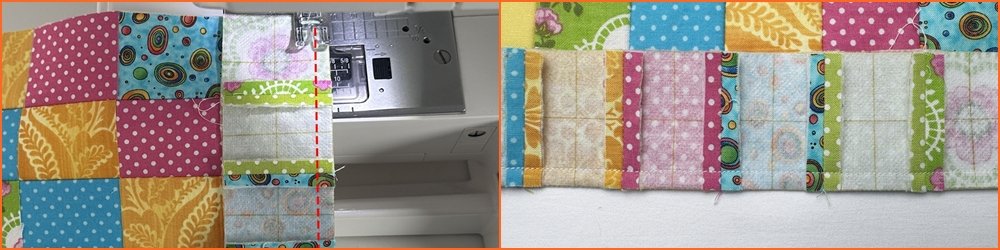Blog-Inhaltsbild für 'Näh-Workshop Teil 2: Patchwork-Bettdecke für das Puppenbett'