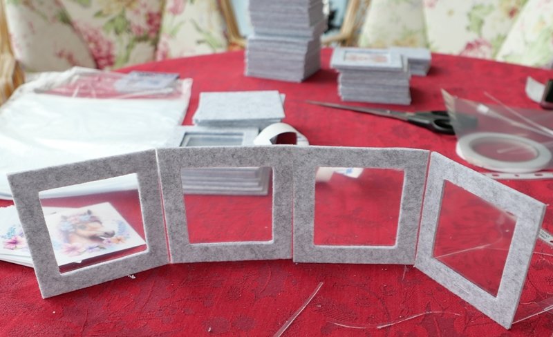 Blog-Inhaltsbild für 'Kostenlose Bastelanleitung: Wechselbilderahmen aus Filz'