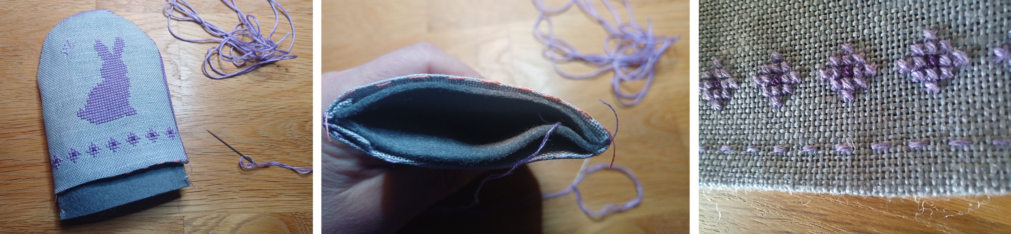 eierwärmer und filz inlet verbinden