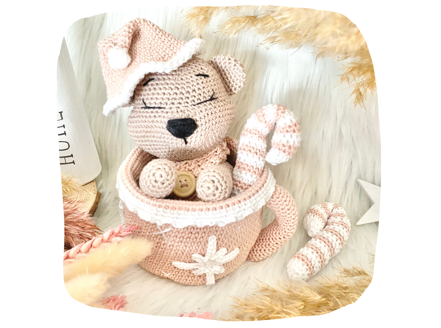 Blog-Inhaltsbild für 'Weihnachtsaccessoires, kostenlose Häkelanleitung von Wolldiamant'