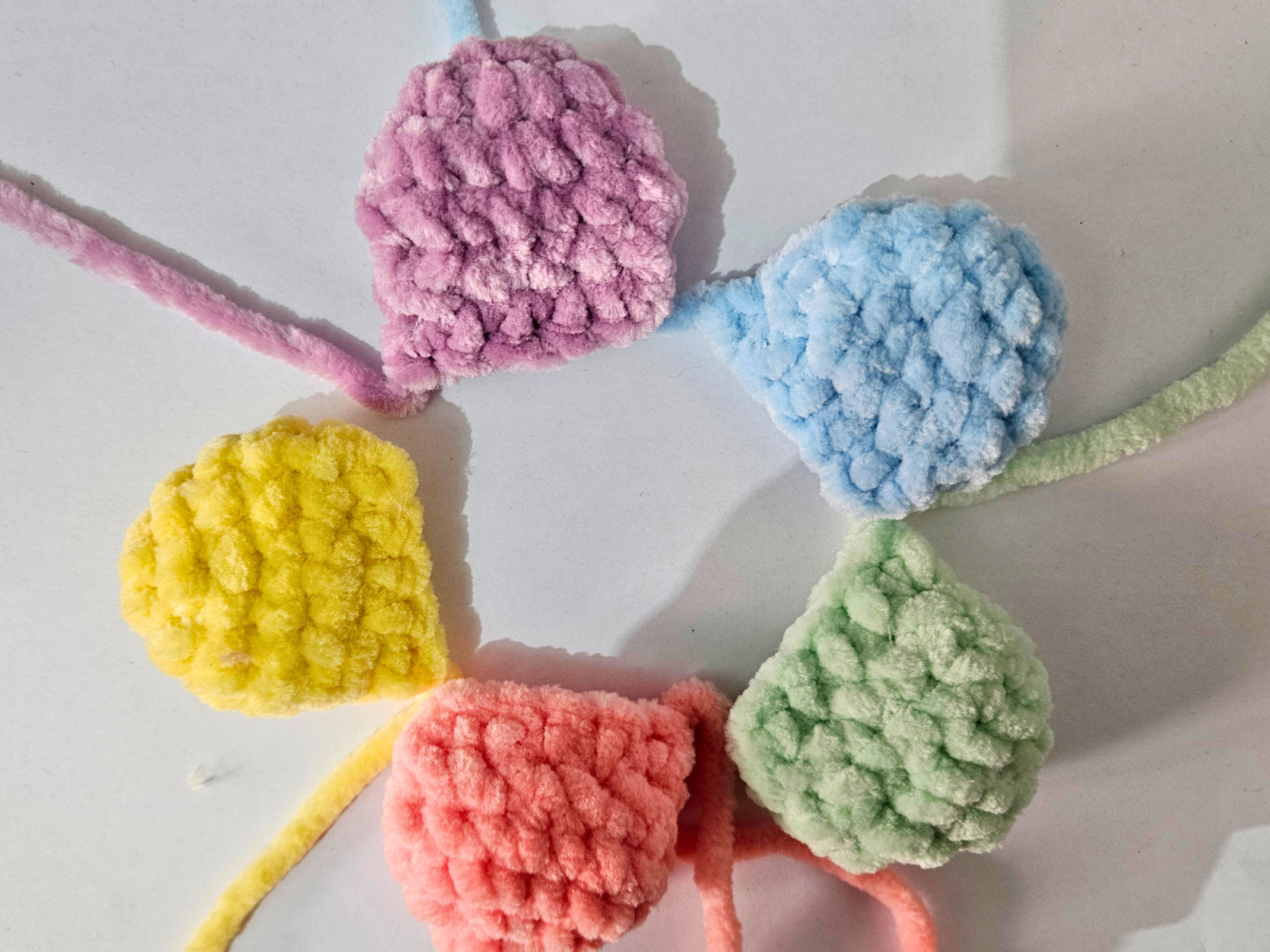 Blog content image for 'Crochet a Sakura – a soft cherry blossom made with chenille yarn'
