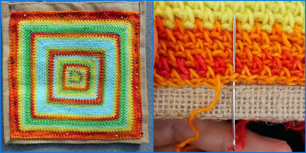 Blog-Inhaltsbild für 'Geniales Häkelmuster von innen nach außen - Kostenlose Häkelanleitung für Tasche'