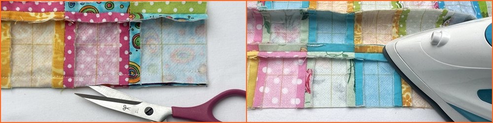 Blog-Inhaltsbild für 'Näh-Workshop Teil 2: Patchwork-Bettdecke für das Puppenbett'