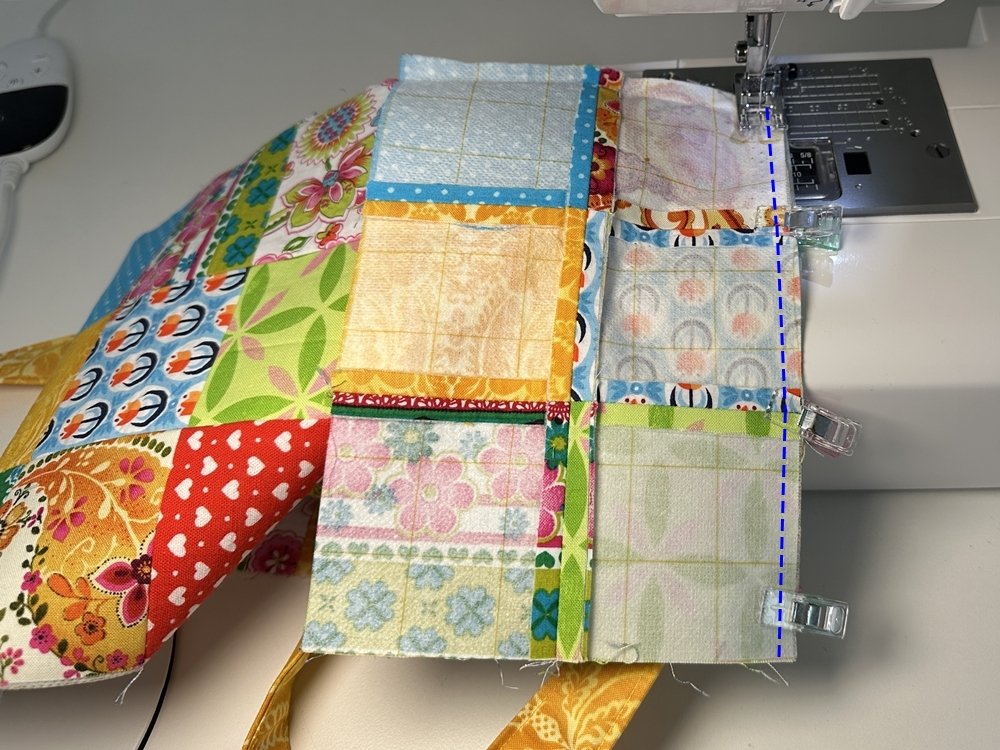 Blog-Inhaltsbild für 'Kindertasche im Patchwork-Style - Kostenlose Nähanleitung'